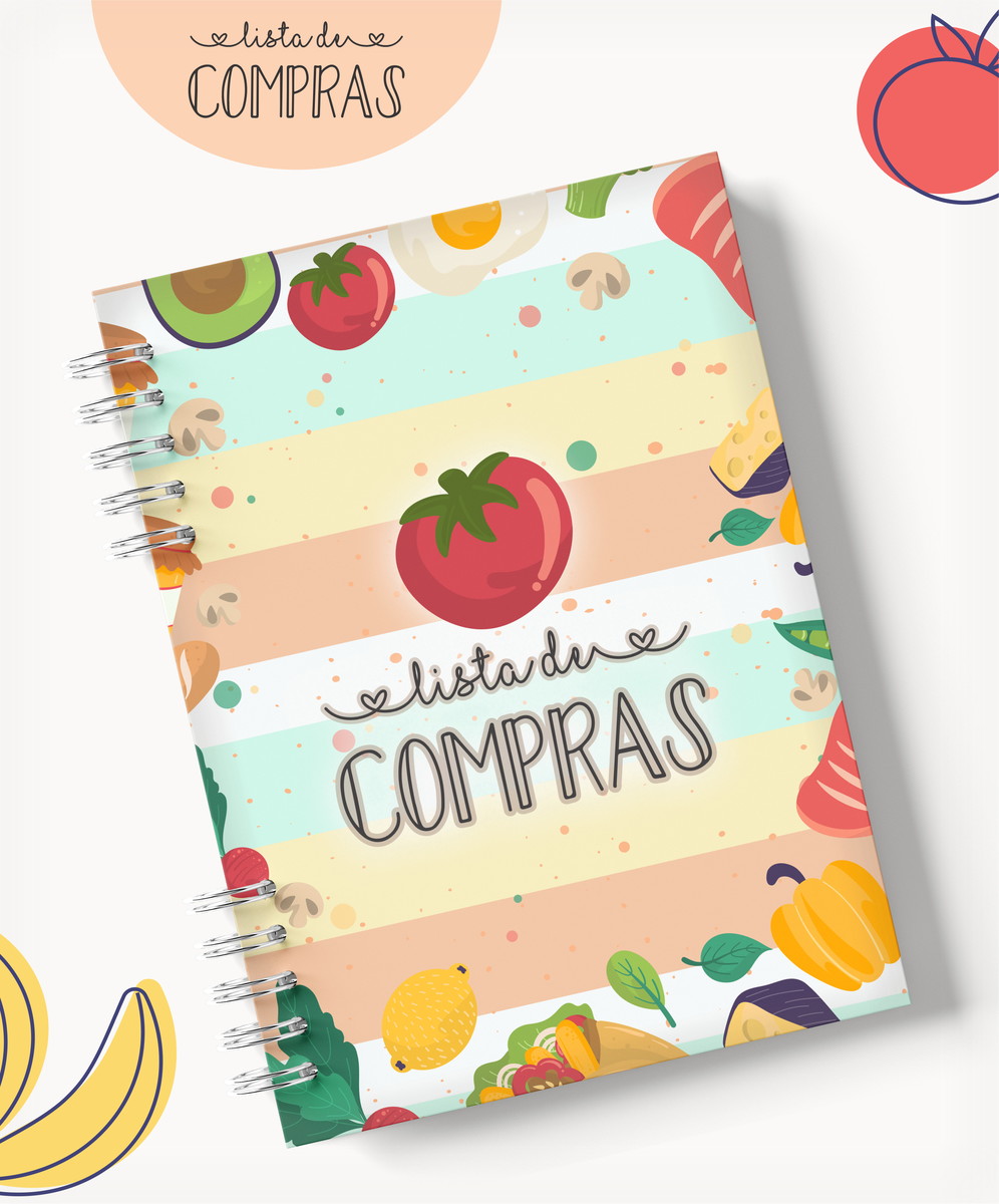 Caderno Lista de Compras Digital A5 para Imprimir 2 Caderno Lista de Compras Digital A5 para Imprimir - Imagem 2