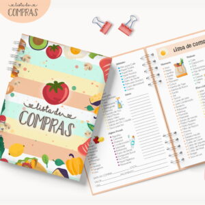 Caderno Lista de Compras Digital A5 para Imprimir 5 caderno lista de compras mod03 arquivo digital