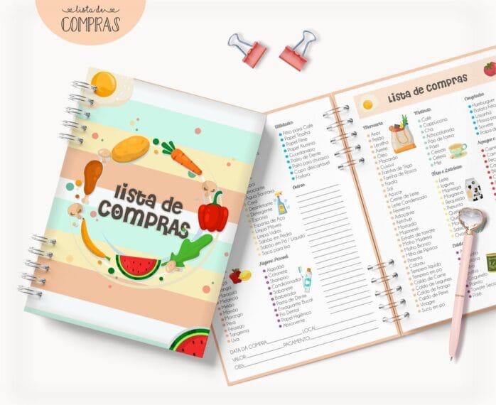 Caderno Lista de Compras MOD04