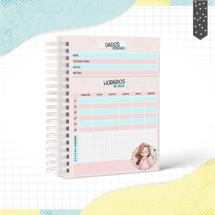Caderno Menina Morena