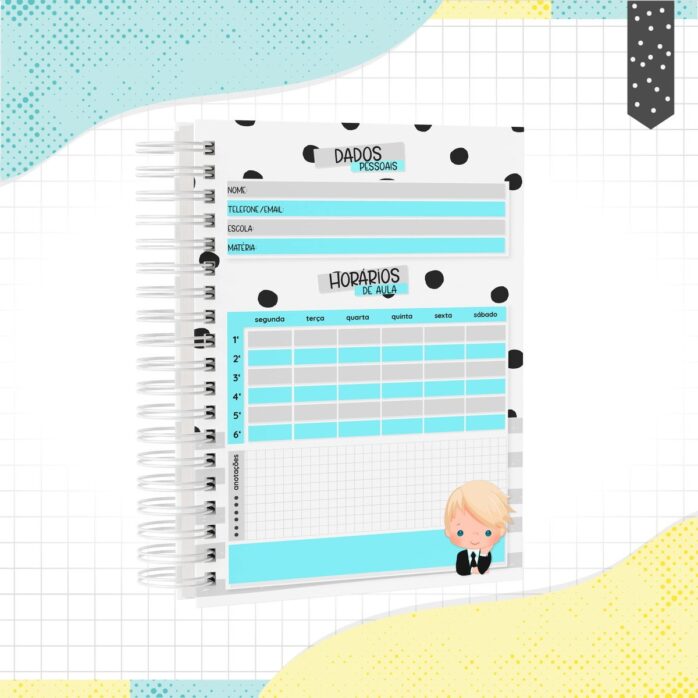 Caderno Menino Loiro