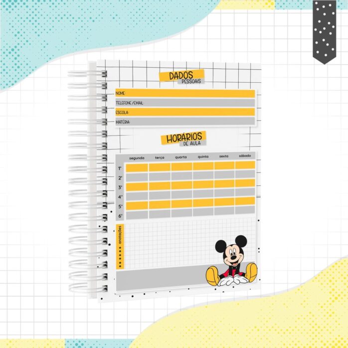 Caderno Mickey