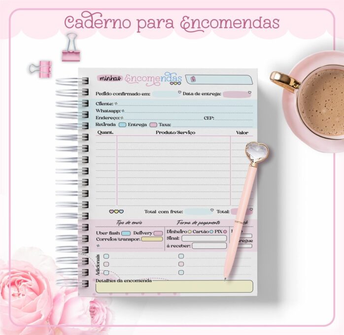 Caderno Minhas Encomendas