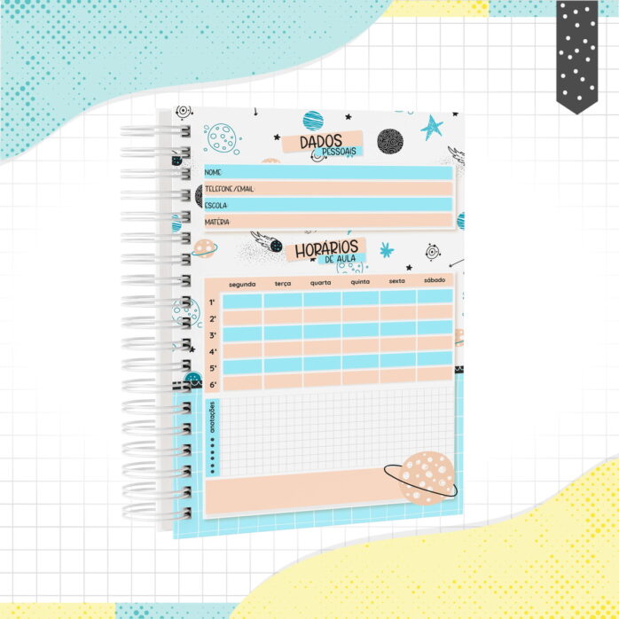 Caderno Minimalista Menino