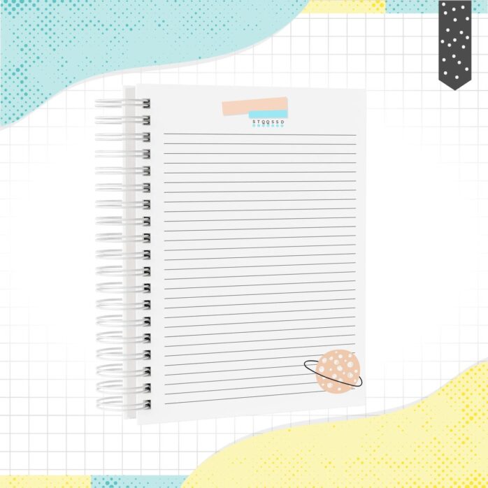 Caderno Minimalista Menino
