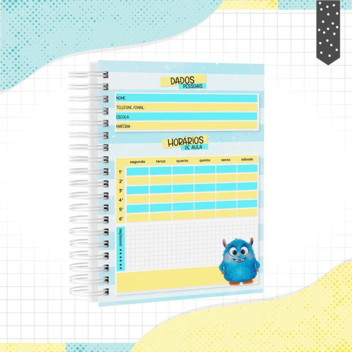 Caderno Monstrinhos