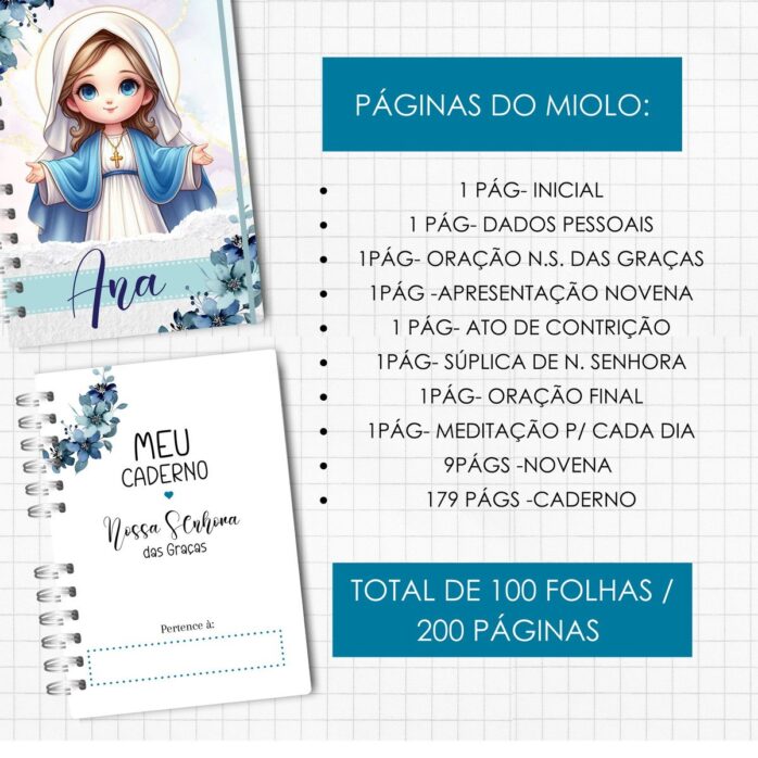 Caderno Nossa Senhora das Graças
