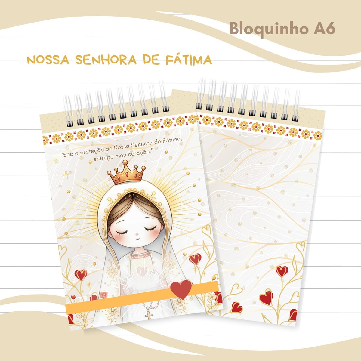 Caderno Nossa Senhora de Fátima Digital para Imprimir 4 Caderno Nossa Senhora de Fátima Digital para Imprimir - Imagem 4