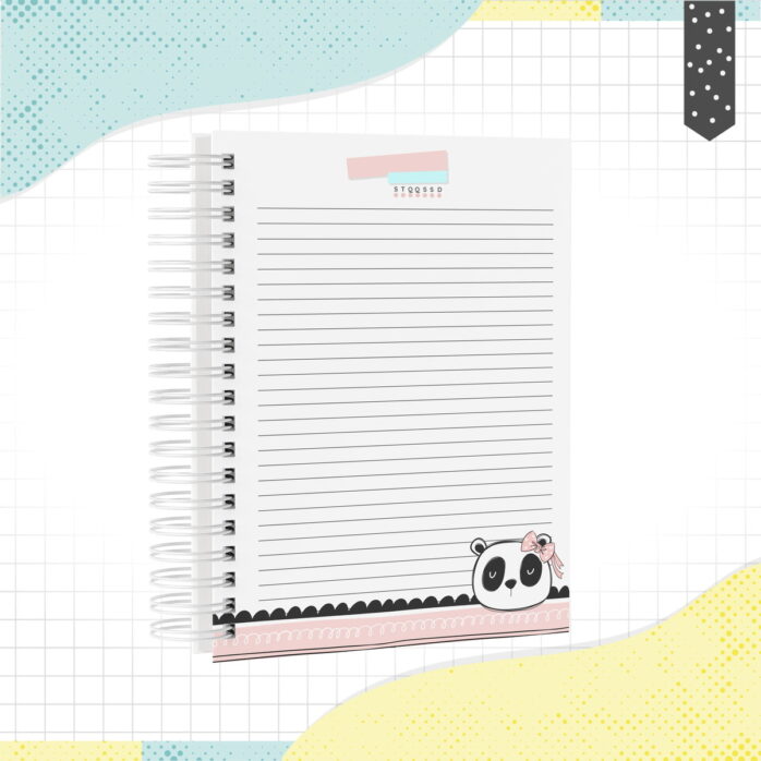 Caderno Panda Menina