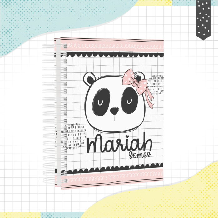 Caderno Panda Menina
