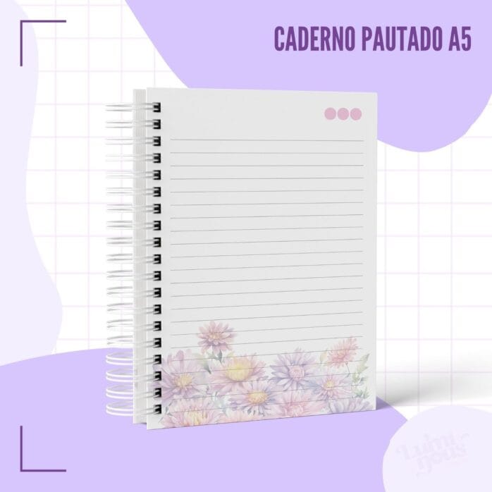 Caderno Pautado Floresça- Arquivo Digital