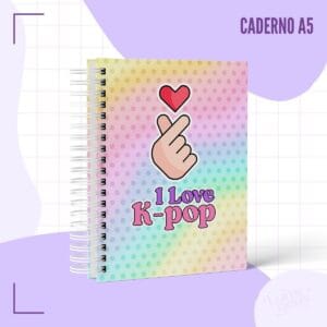 Caderno Pautado K-pop