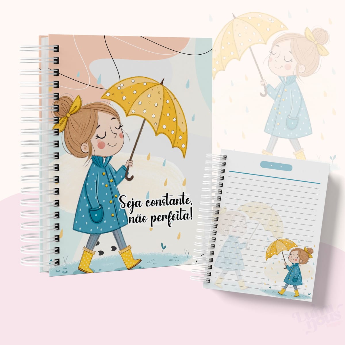 Caderno Pautado Meninas Motivacional Arquivos para Imprimir 4 Caderno Pautado Meninas Motivacional Arquivos para Imprimir - Imagem 4