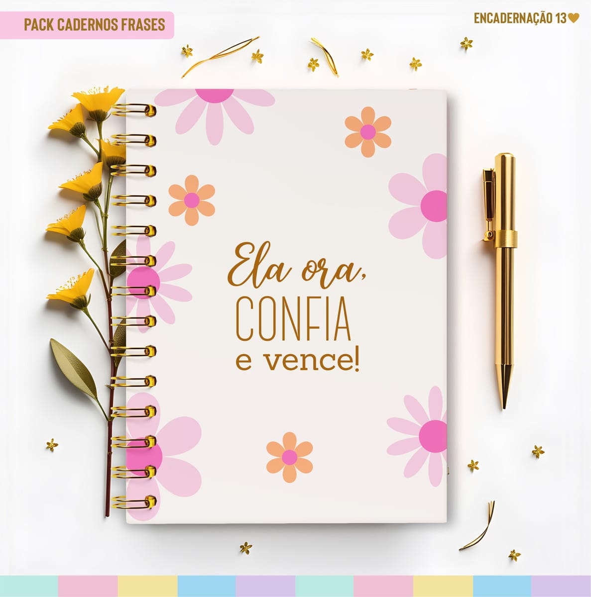 Caderno Pautado Motivacional para Encadernação 3 Caderno Pautado Motivacional para Encadernação - Imagem 3