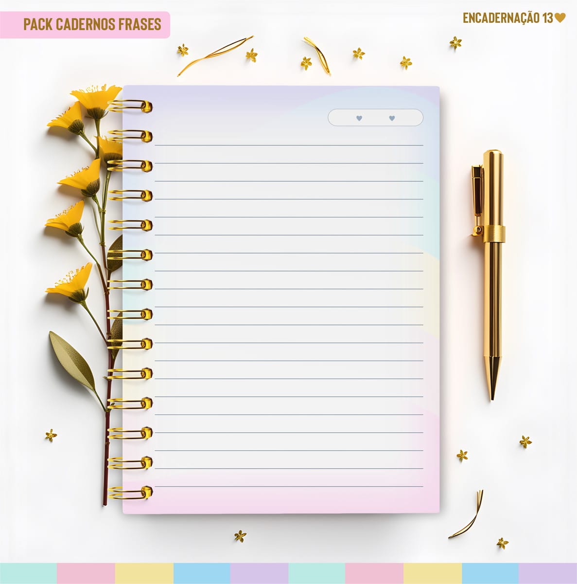 Caderno Pautado Motivacional para Encadernação 4 Caderno Pautado Motivacional para Encadernação - Imagem 4