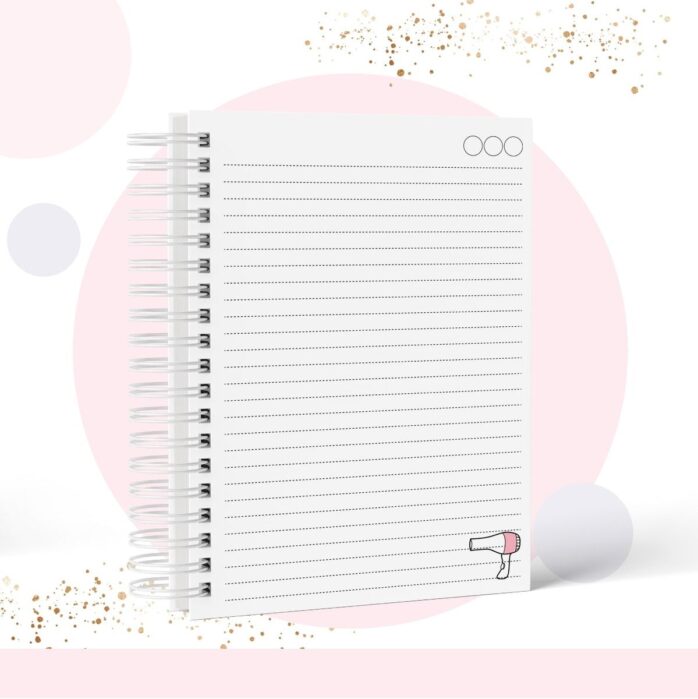 Caderno Pautado Profissão Cabelereira