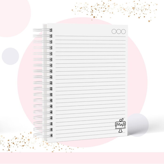 Caderno Pautado Profissão Confeiteira