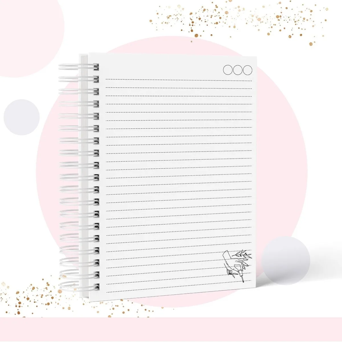 Caderno Pautado Profissão Nail Design