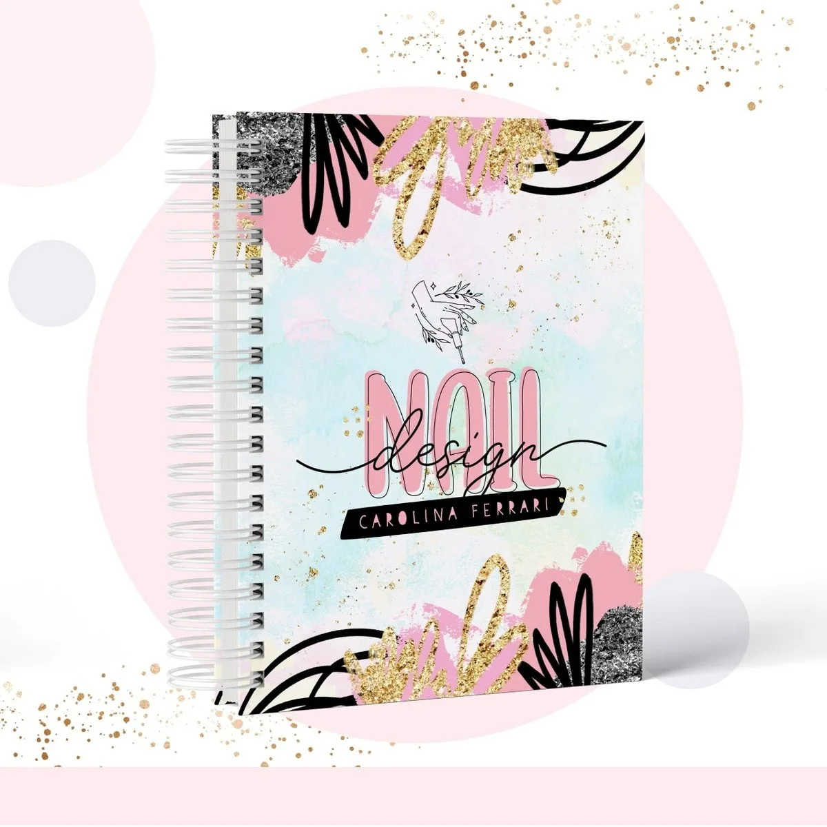 Caderno Pautado Profissão Nail Design