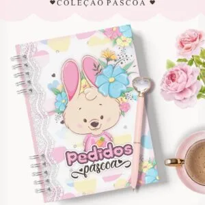 Caderno Pedidos Páscoa Floral 7 Caderno Pedidos Páscoa Floral
