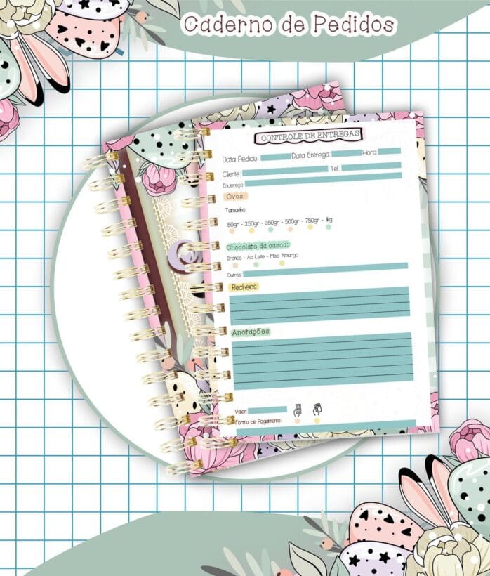 Caderno Pedidos Páscoa Mod8