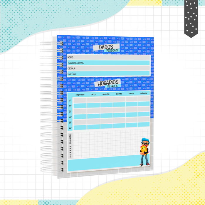 Caderno PKXD Menino