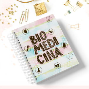 Caderno Digital Biomedicina com Stickers e Planner 23 caderno profissao biomedicina arquivo digital 6