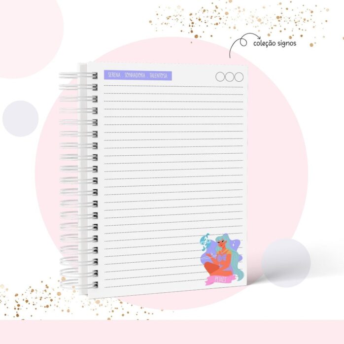 Caderno Signo Peixes