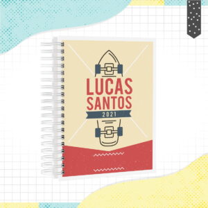 Caderno Skate Digital Personalizável para Planner