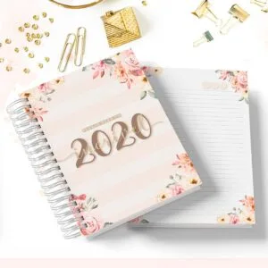 Caderno Universitário Floral 6 Caderno Universitário Floral