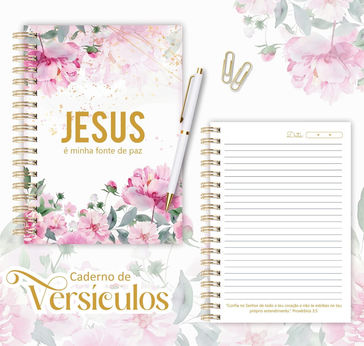 Caderno Digital de Versículos Bíblicos PDF PNG para Imprimir 2 Caderno Digital de Versículos Bíblicos PDF PNG para Imprimir - Imagem 2