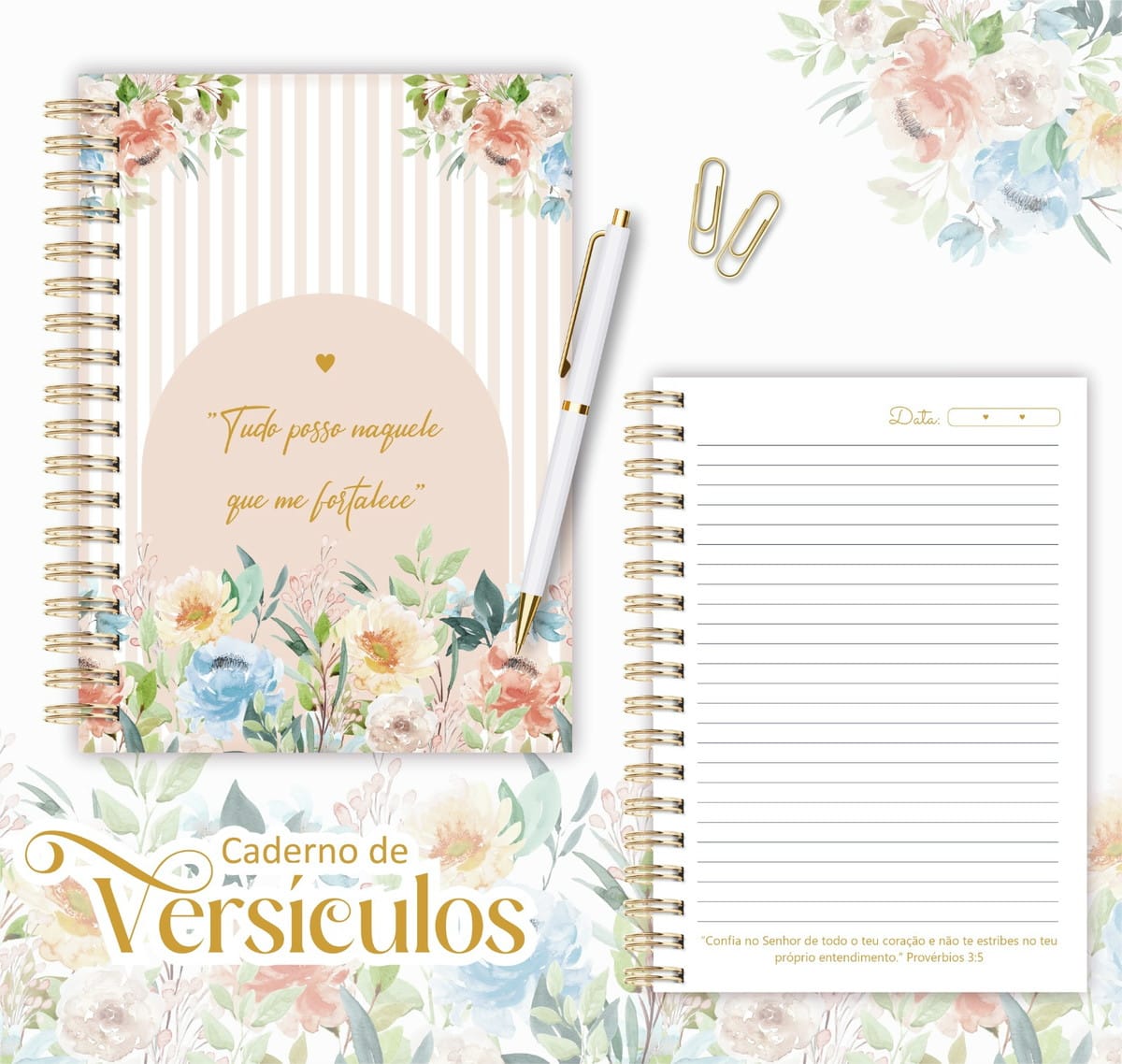 Caderno Digital de Versículos Bíblicos PDF PNG para Imprimir 3 Caderno Digital de Versículos Bíblicos PDF PNG para Imprimir - Imagem 3