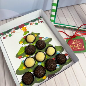 Caixa Árvore de Natal para Doces Arquivo Digital