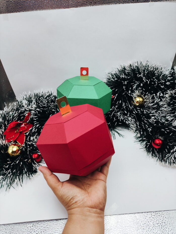 Caixa Bola de Natal - pdf e Studio