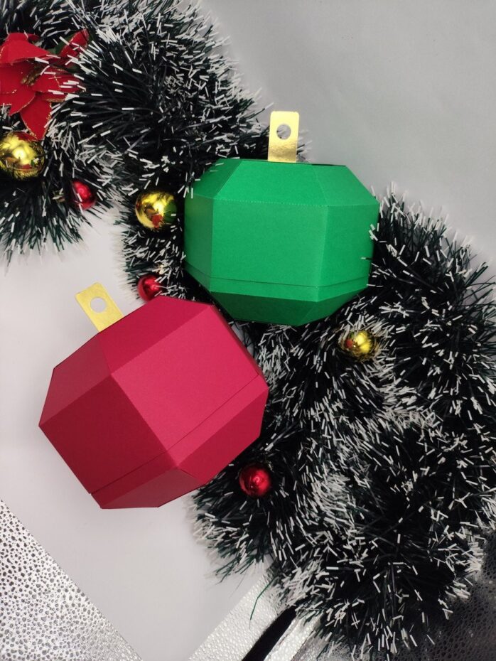 Caixa Bola de Natal - pdf e Studio