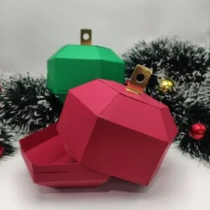 Caixa Bola de Natal - pdf e Studio