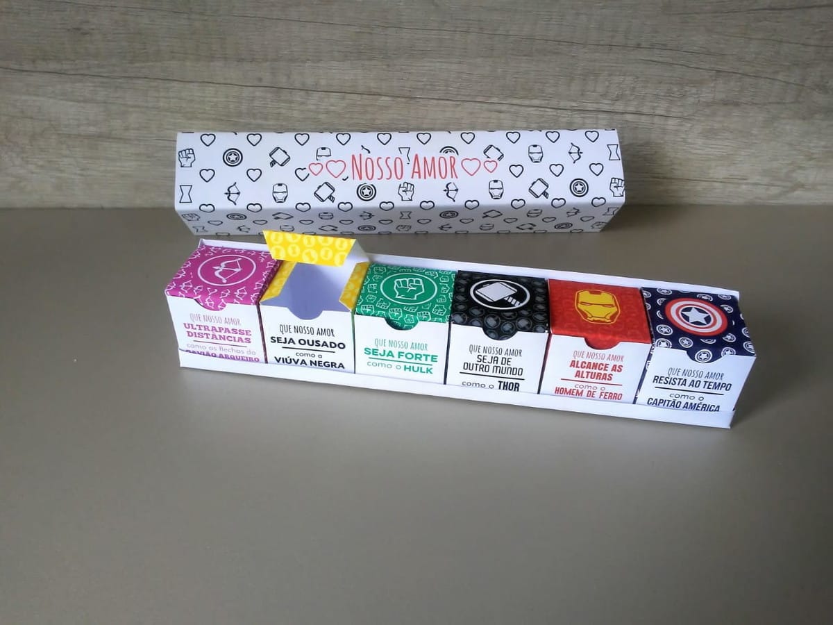 Caixa de Doces Vingadores Arquivo Digital para Imprimir 1 Caixa de Doces Vingadores Arquivo Digital para Imprimir