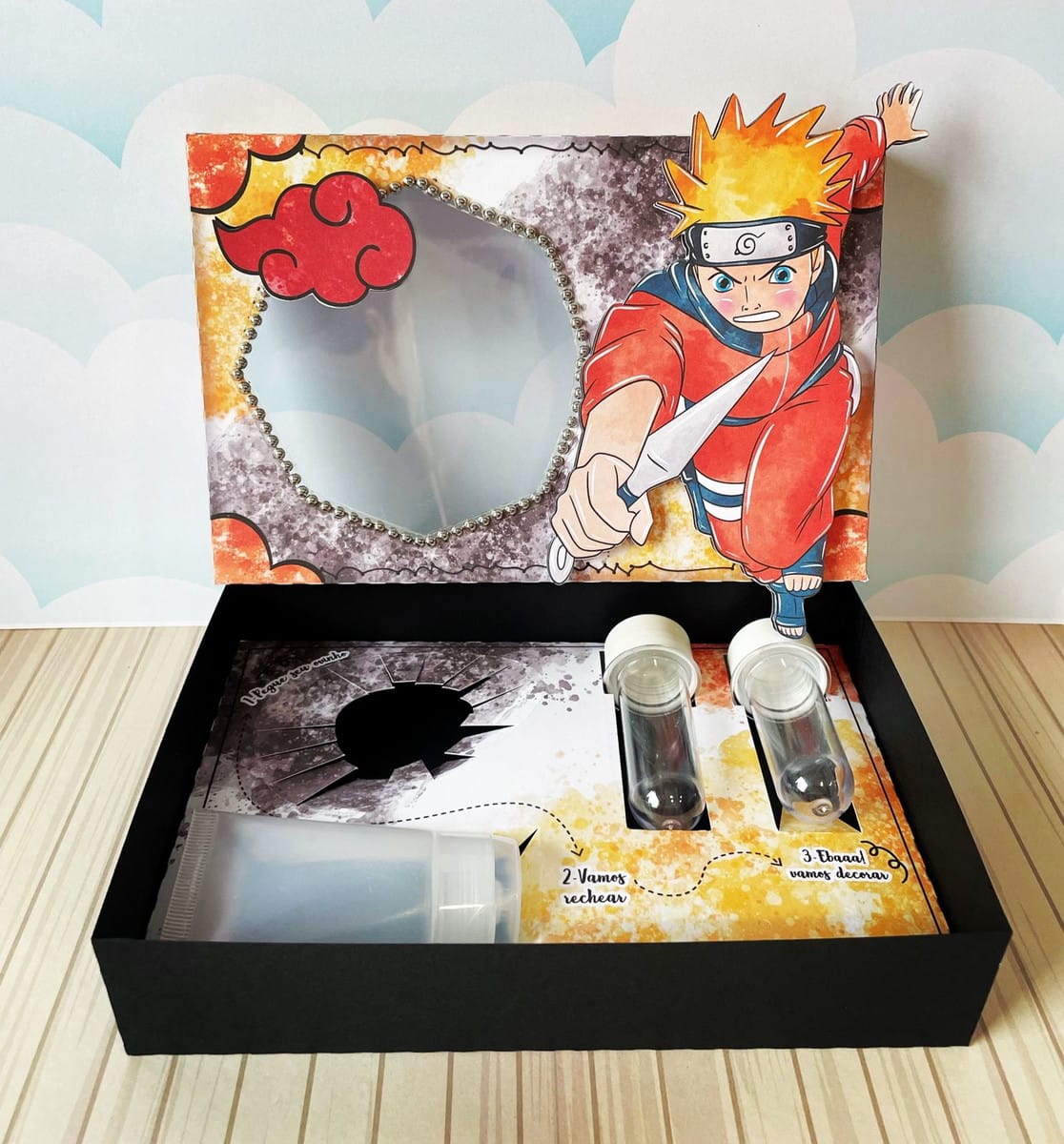 Caixa de Páscoa Naruto Arquivo Digital para Imprimir 3 Caixa de Páscoa Naruto Arquivo Digital para Imprimir