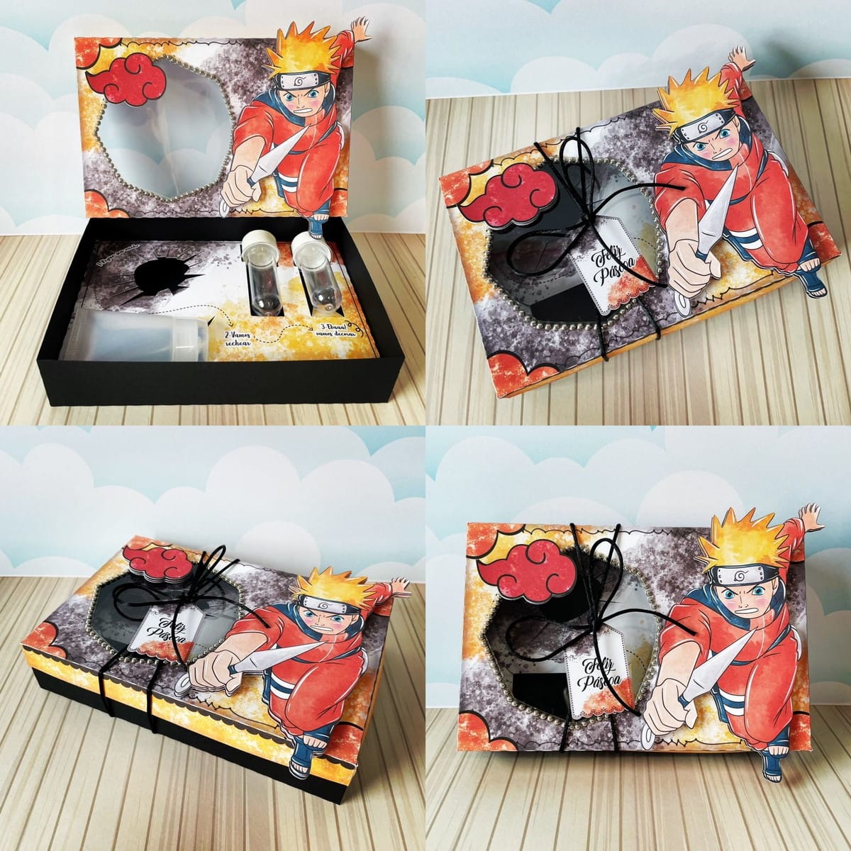 Caixa de Páscoa Naruto Arquivo Digital para Imprimir 1 Caixa de Páscoa Naruto Arquivo Digital para Imprimir