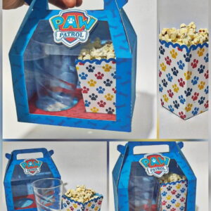 Caixa Kit Cinema Paw Patrol com Cachepô Arquivo Digital 10 caixa kit cinema com cachepo arquivo digital 2