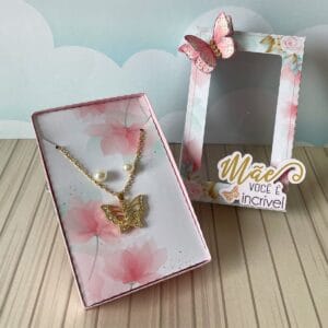 Caixa para Cordão e Brinco Dia das Mães