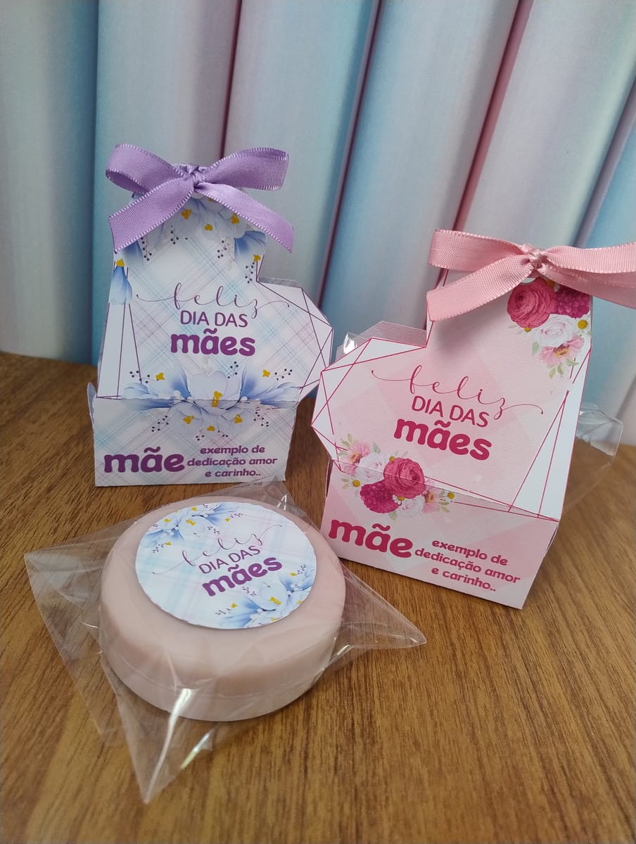 Kit Caixa Sabonete Dia das Mães em PDF e PNG 2 Kit Caixa Sabonete Dia das Mães em PDF e PNG - Imagem 2