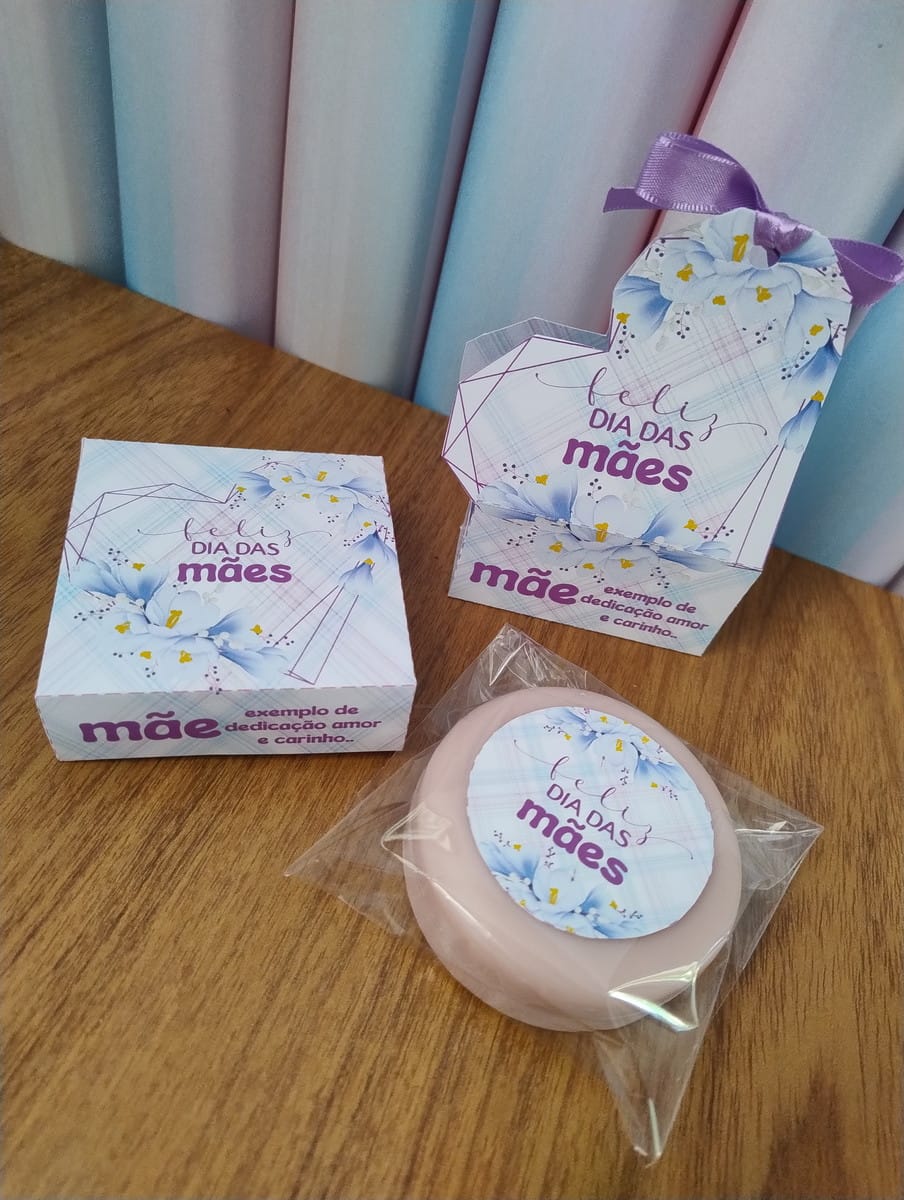 Kit Caixa Sabonete Dia das Mães em PDF e PNG 4 Kit Caixa Sabonete Dia das Mães em PDF e PNG - Imagem 4