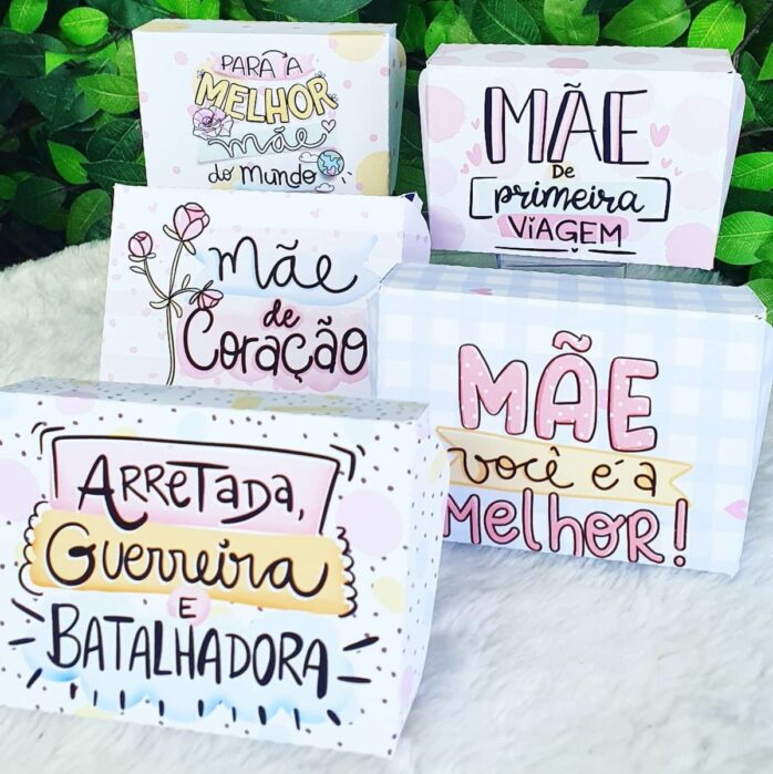 Caixas 06 Doces Dia das Mães