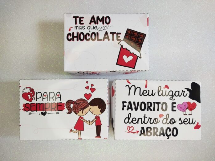 Caixas 06 Doces Dia dos Namorados