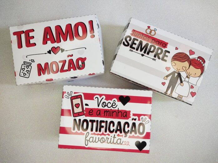 Caixas 06 Doces Dia dos Namorados