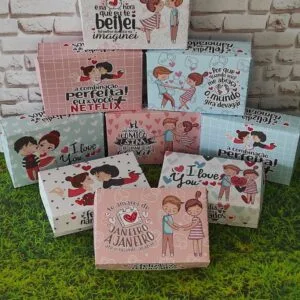 Caixas Dia dos Namorados 06 doces 17 Caixas Dia dos Namorados 06 doces