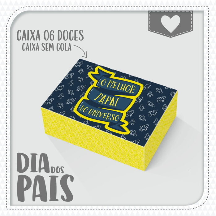 Caixas Dia dos Pais 6 doces