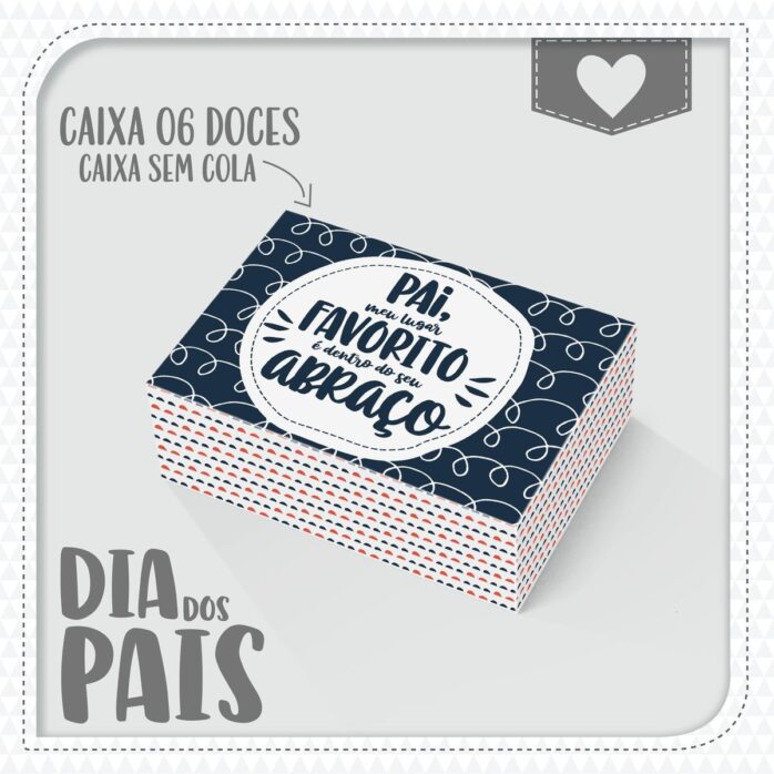Caixas Dia dos Pais 6 doces