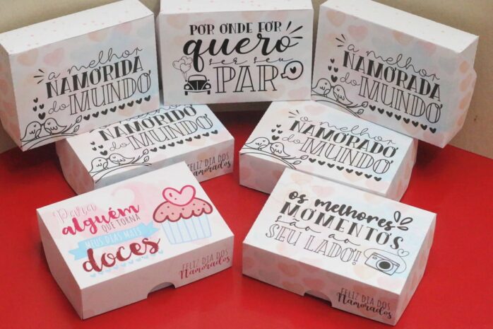 Caixas Grandes Doces Dia dos Namorados